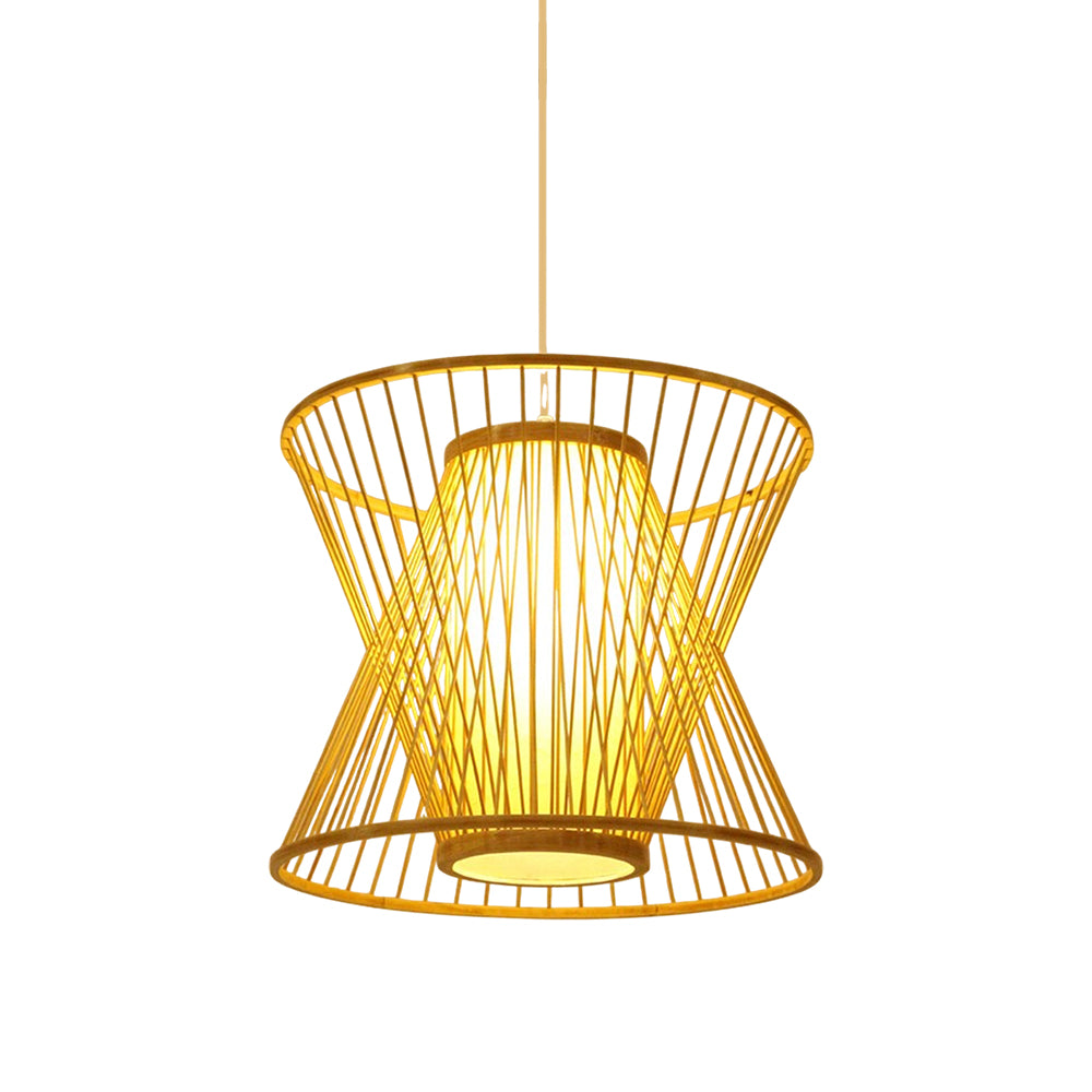 Bamboo Birdcage Pendant Lamp