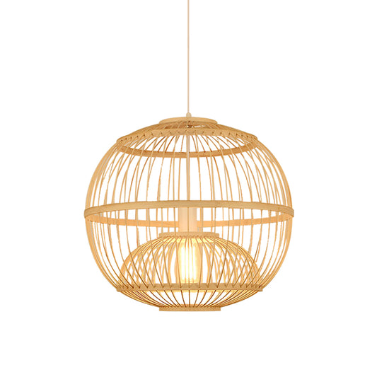 Rattan Lantern Chandelier