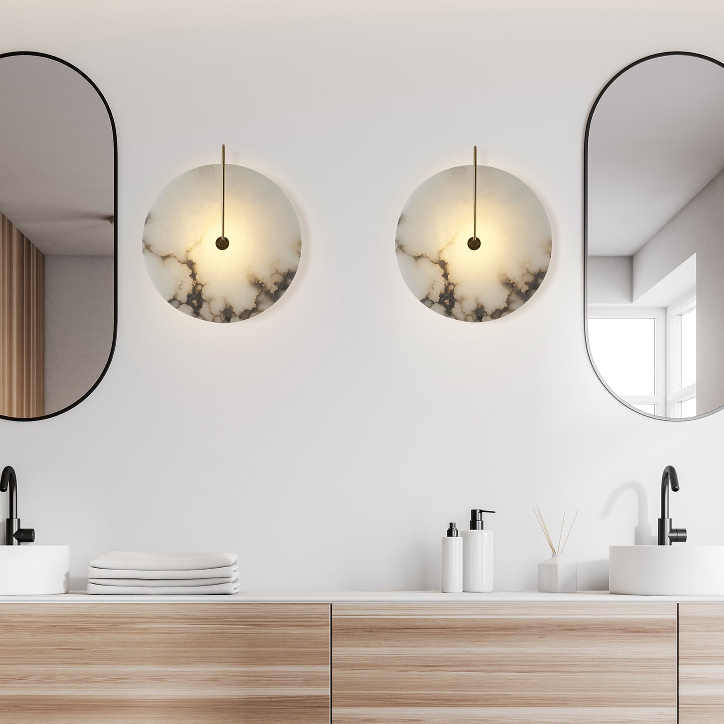 ADA Alabaster Sconce