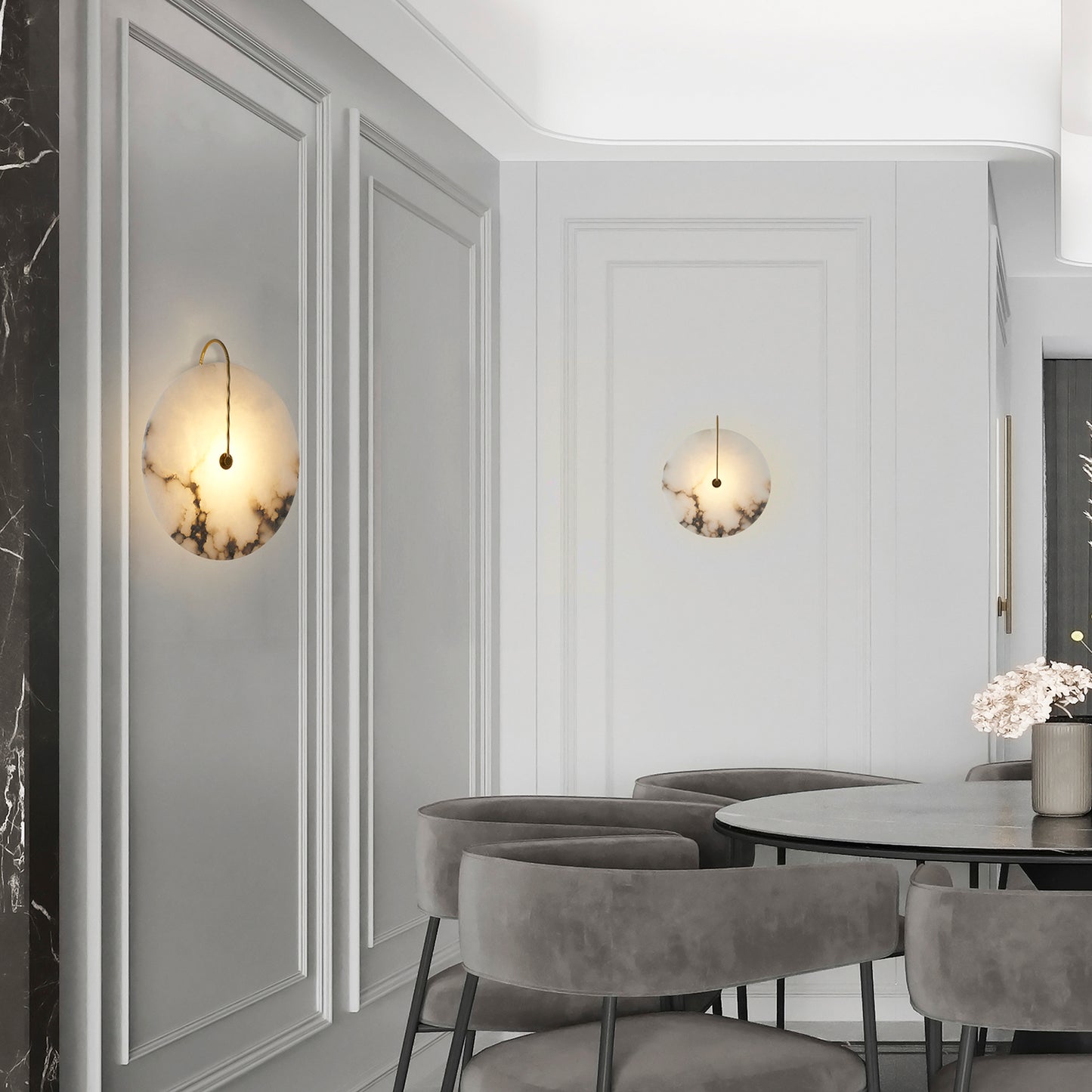 ADA Alabaster Sconce