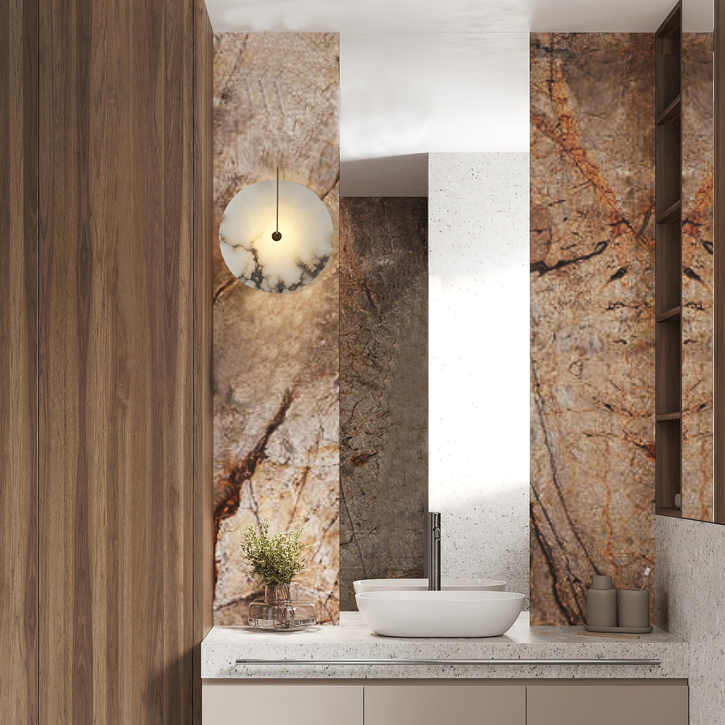 ADA Alabaster Sconce