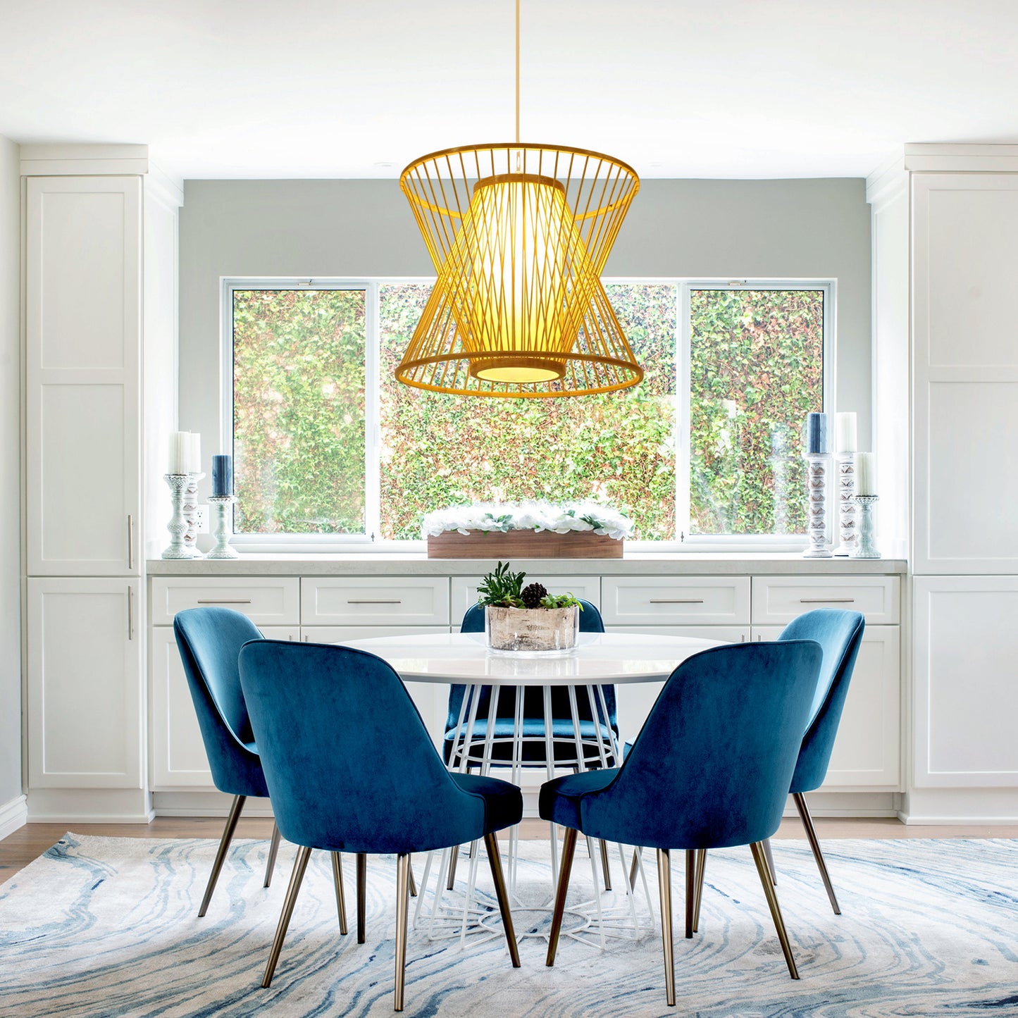 Bamboo Birdcage Pendant Lamp