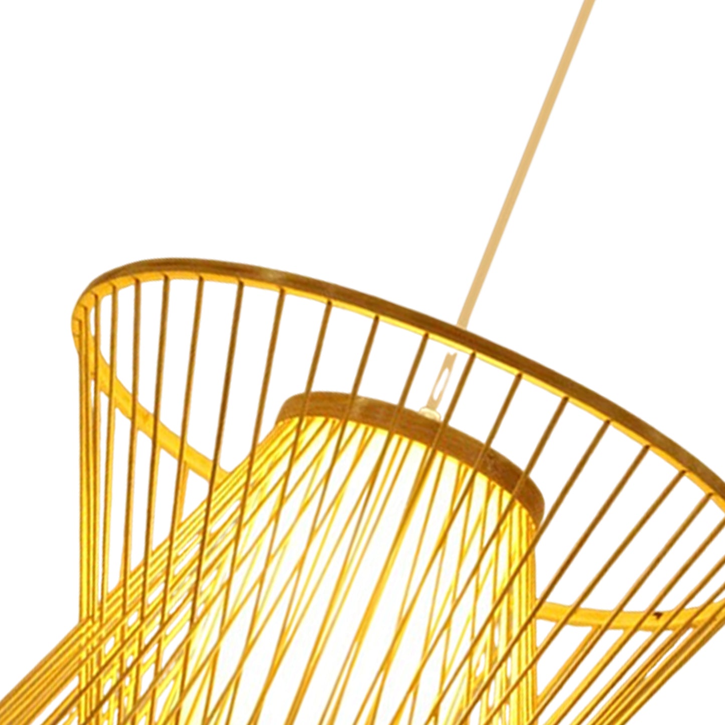 Bamboo Birdcage Pendant Lamp