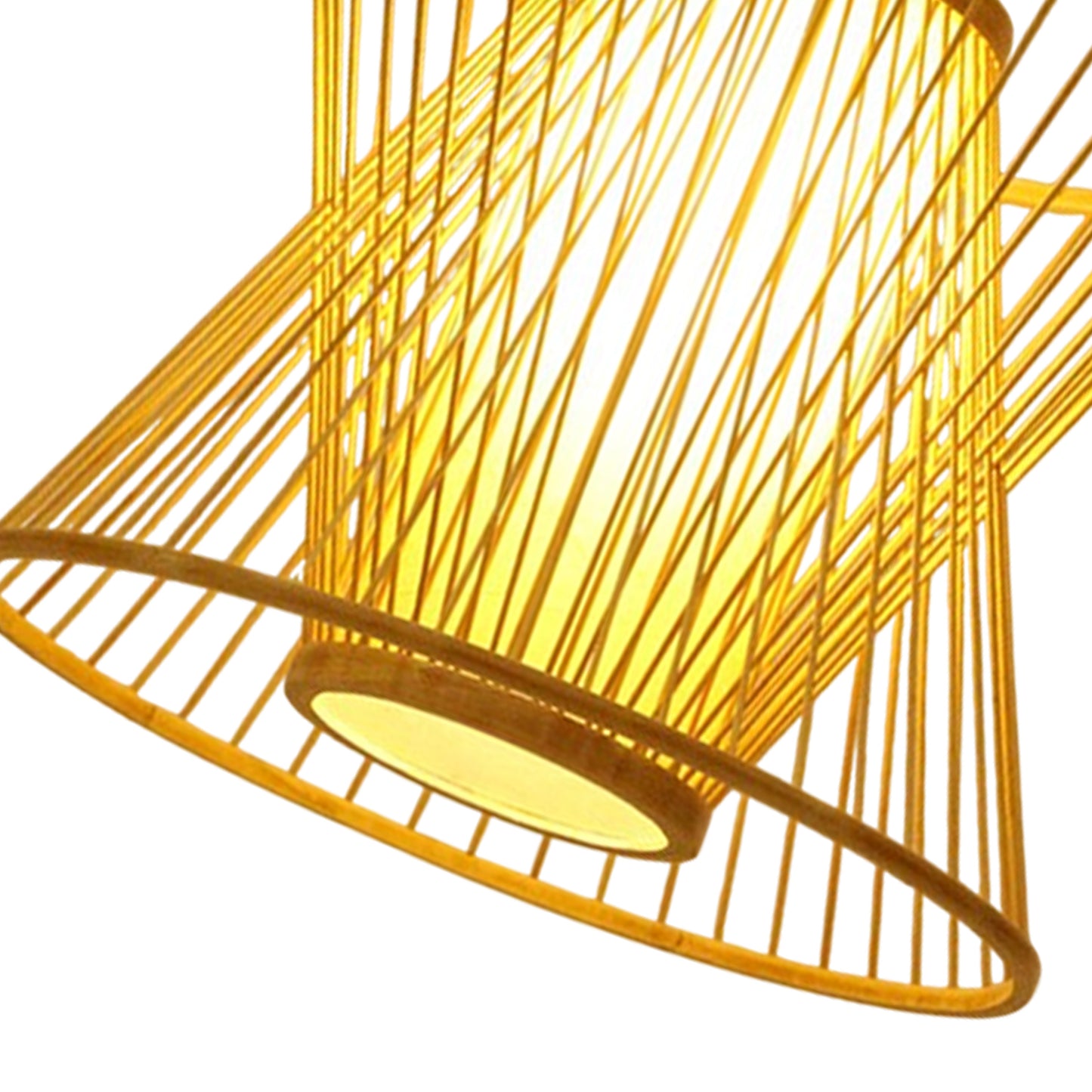 Bamboo Birdcage Pendant Lamp