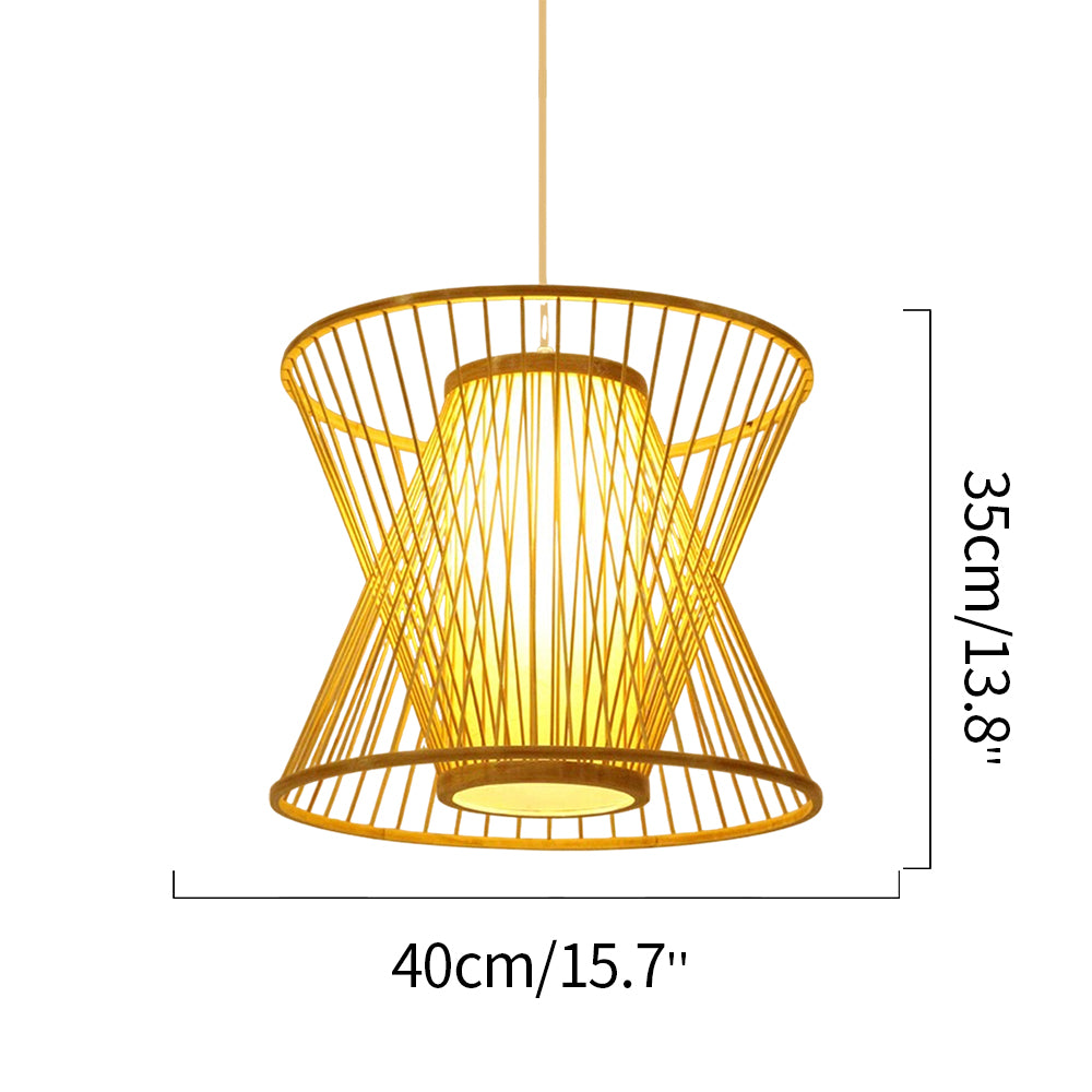 Bamboo Birdcage Pendant Lamp