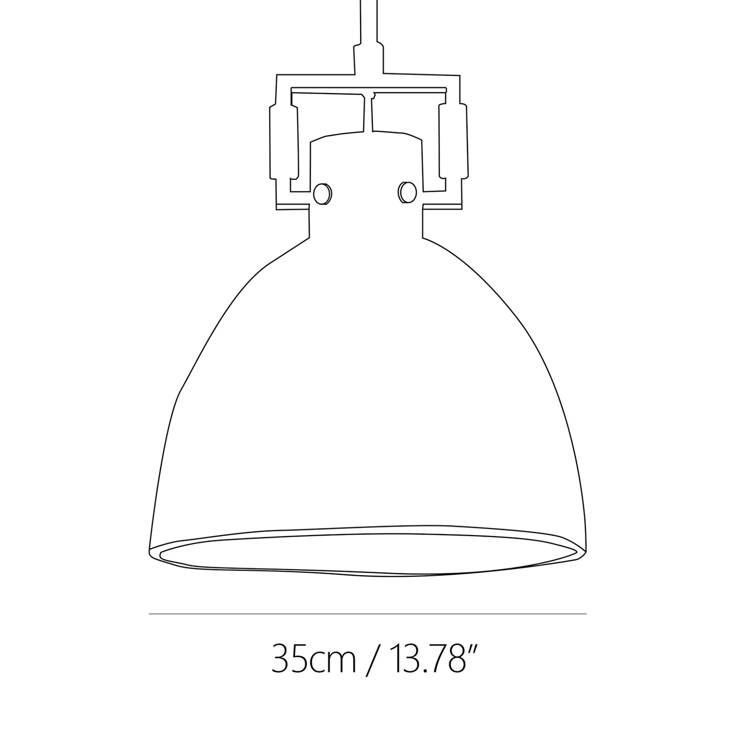 Cloche Glass Pendant Lamp