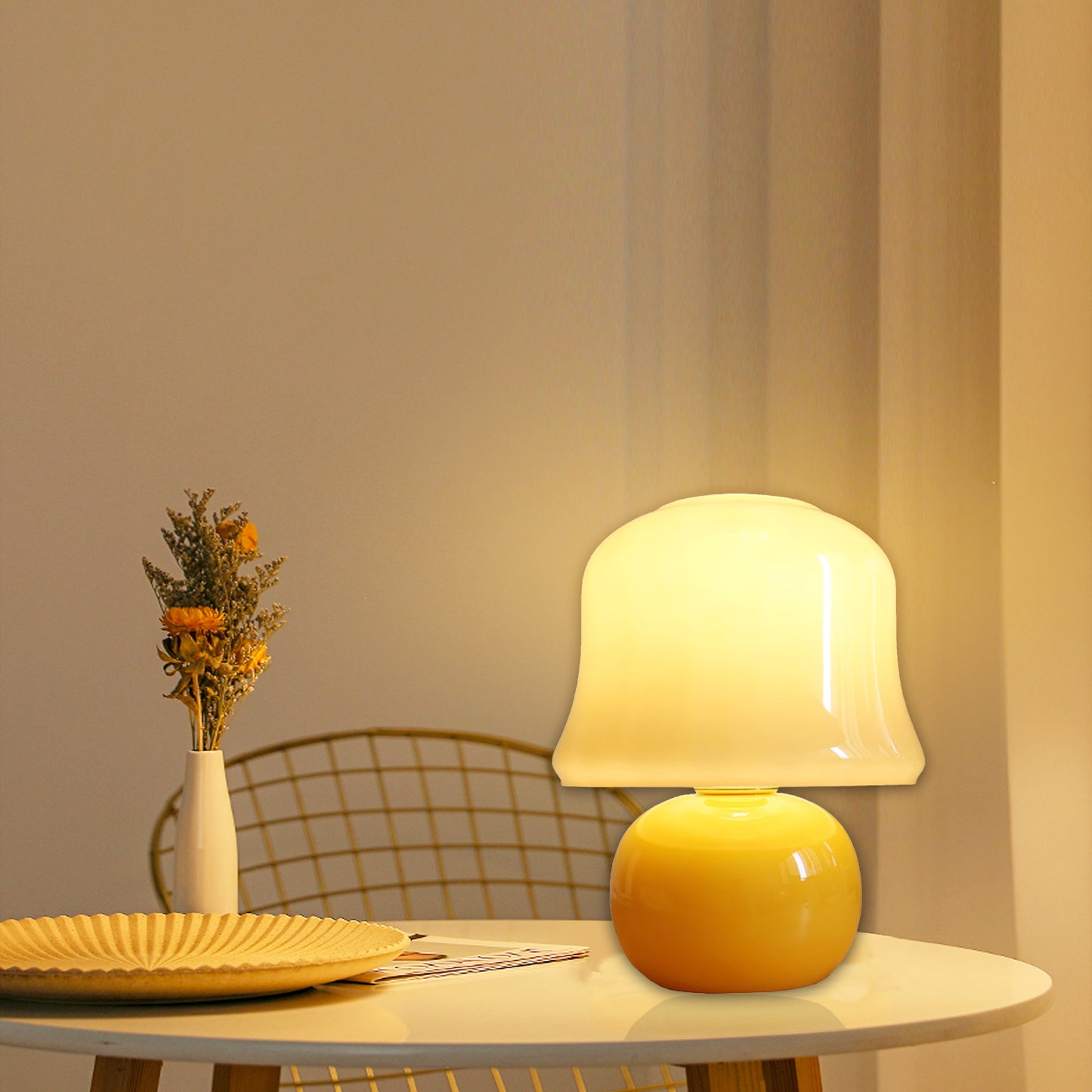 Cream Table Lamp