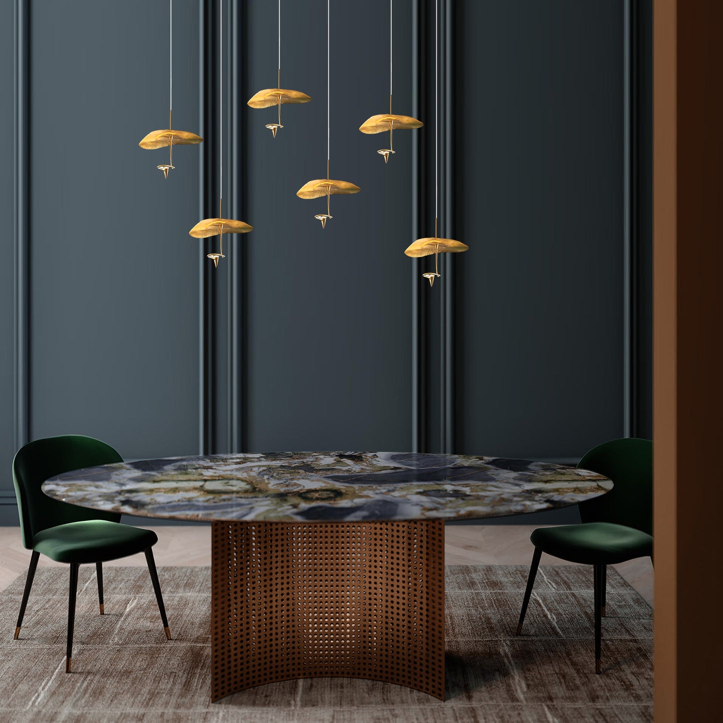 Lotus Leaf Chandelier