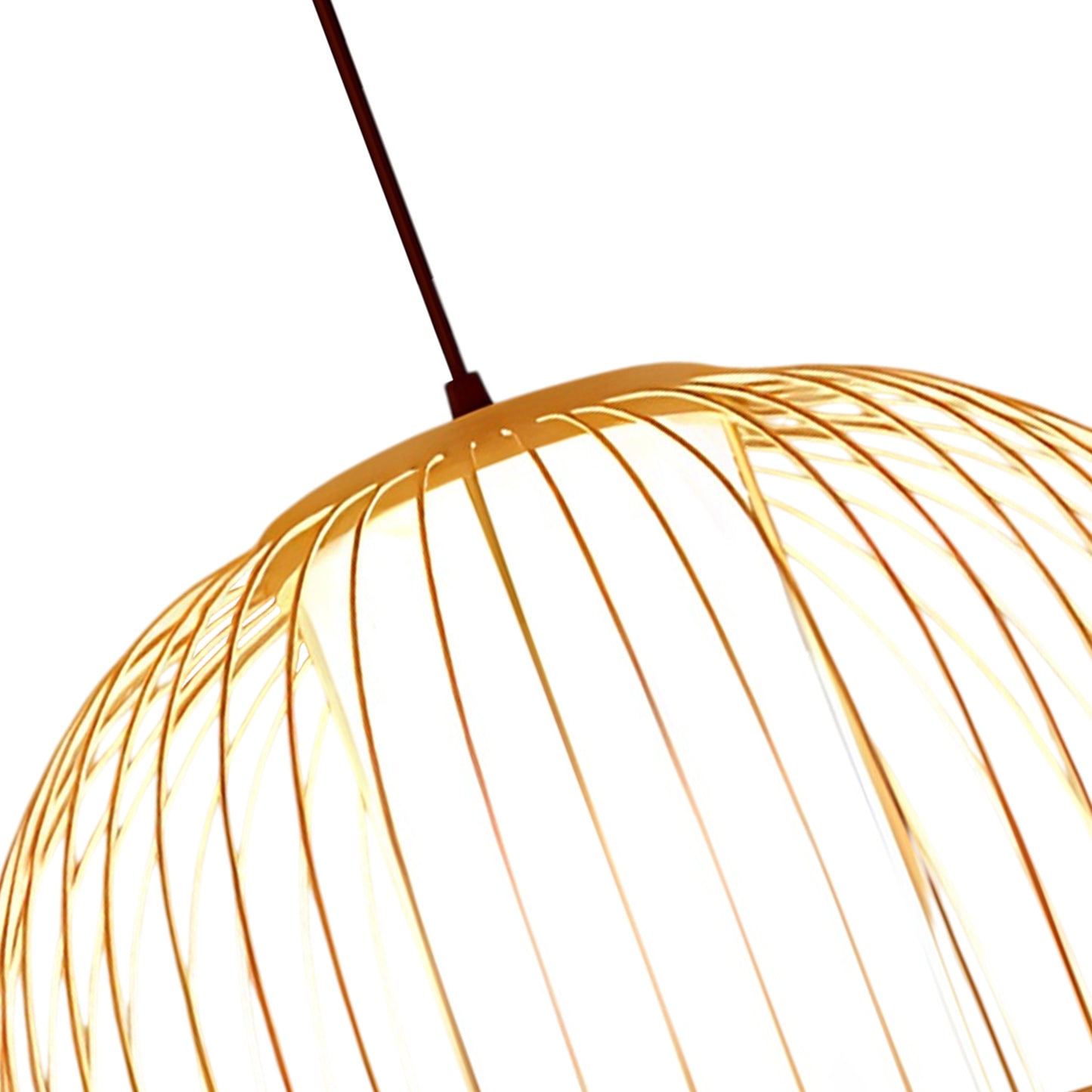 Semi-Circle Rattan Pendant Lamp