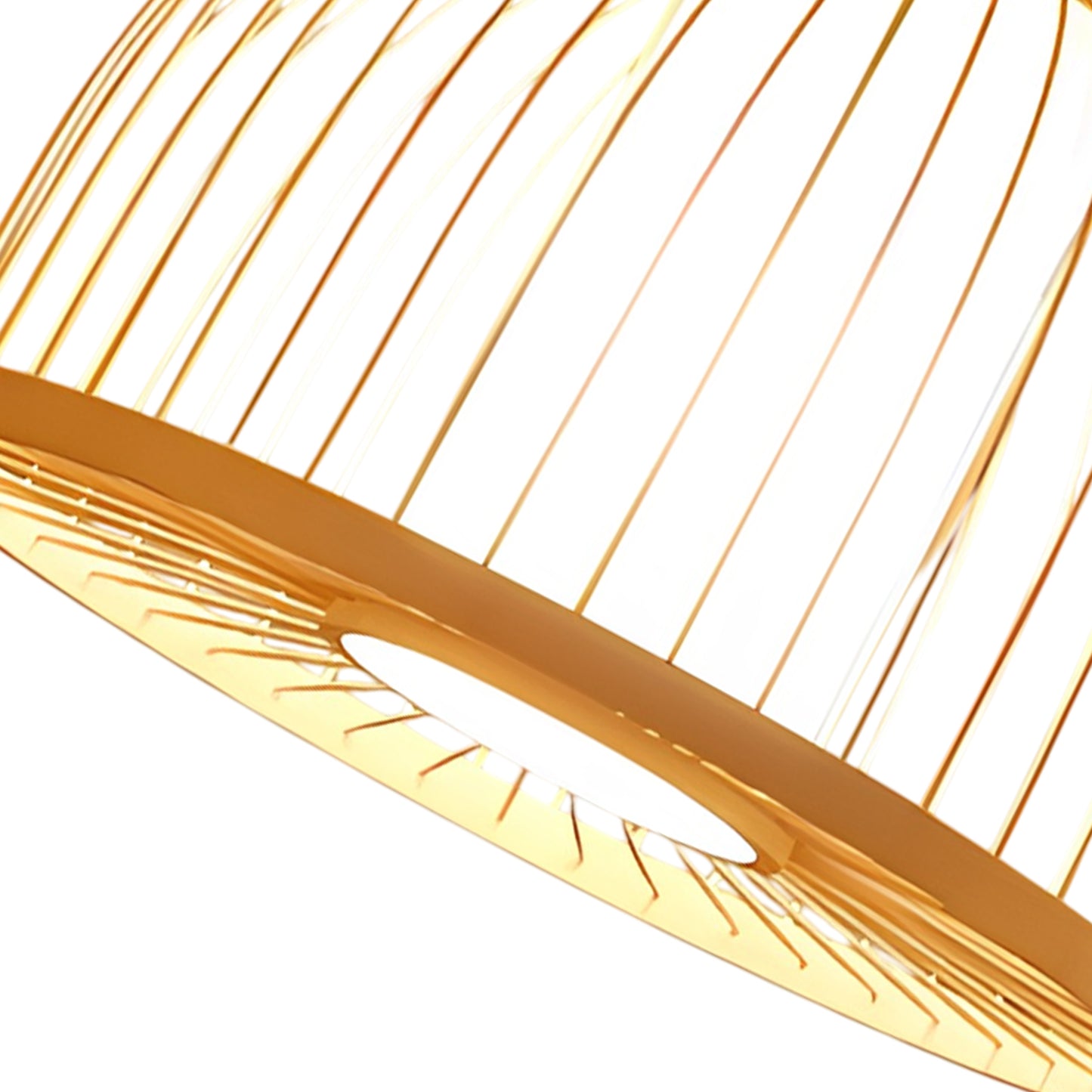 Semi-Circle Rattan Pendant Lamp