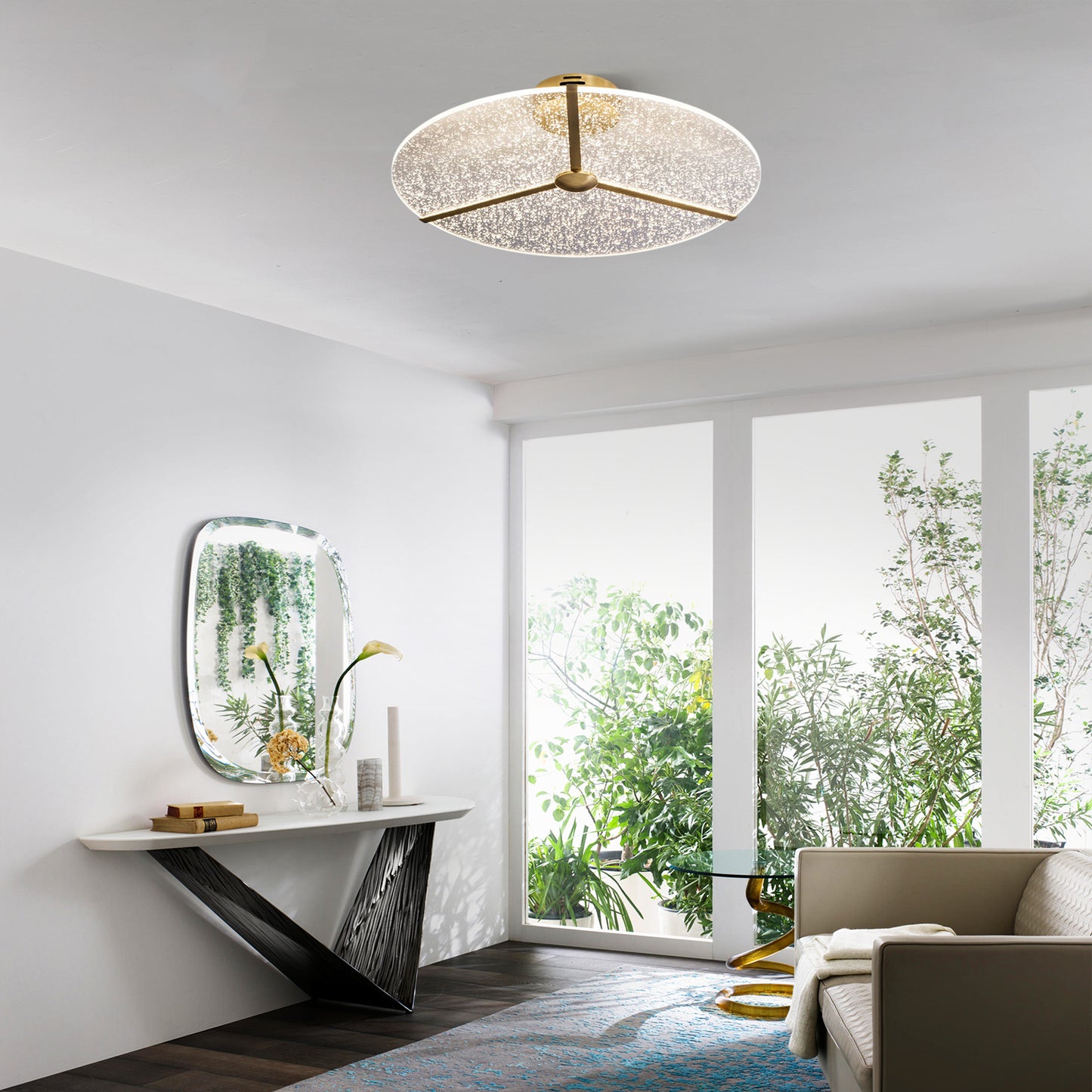 Snowflake Round Ceiling Lamp