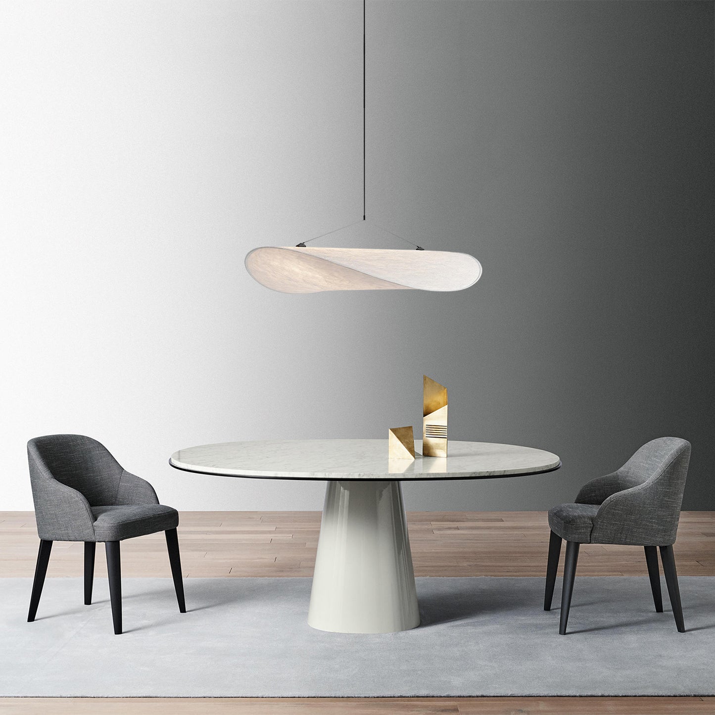 Tense Fabric Pendant Lamp