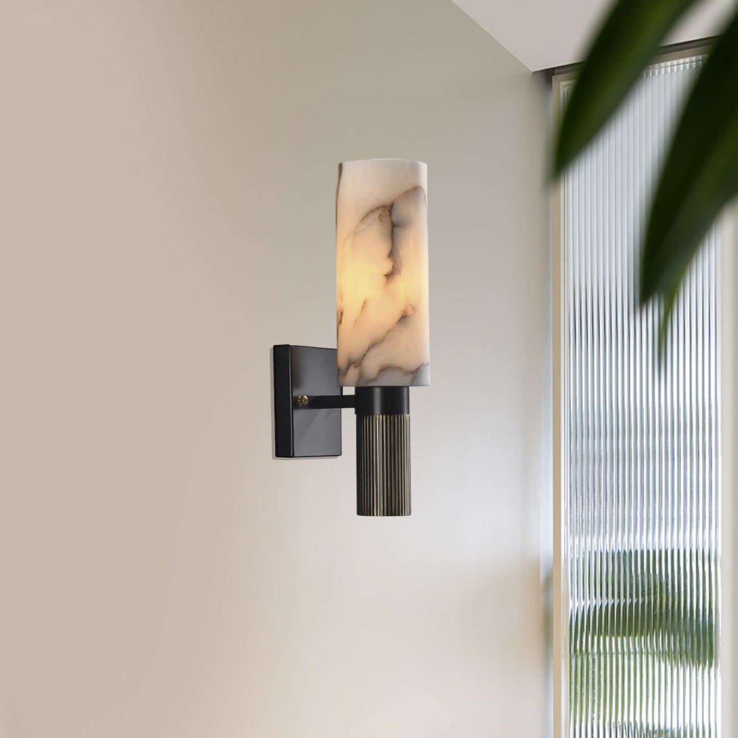 Torch Alabaster Wall Lamp