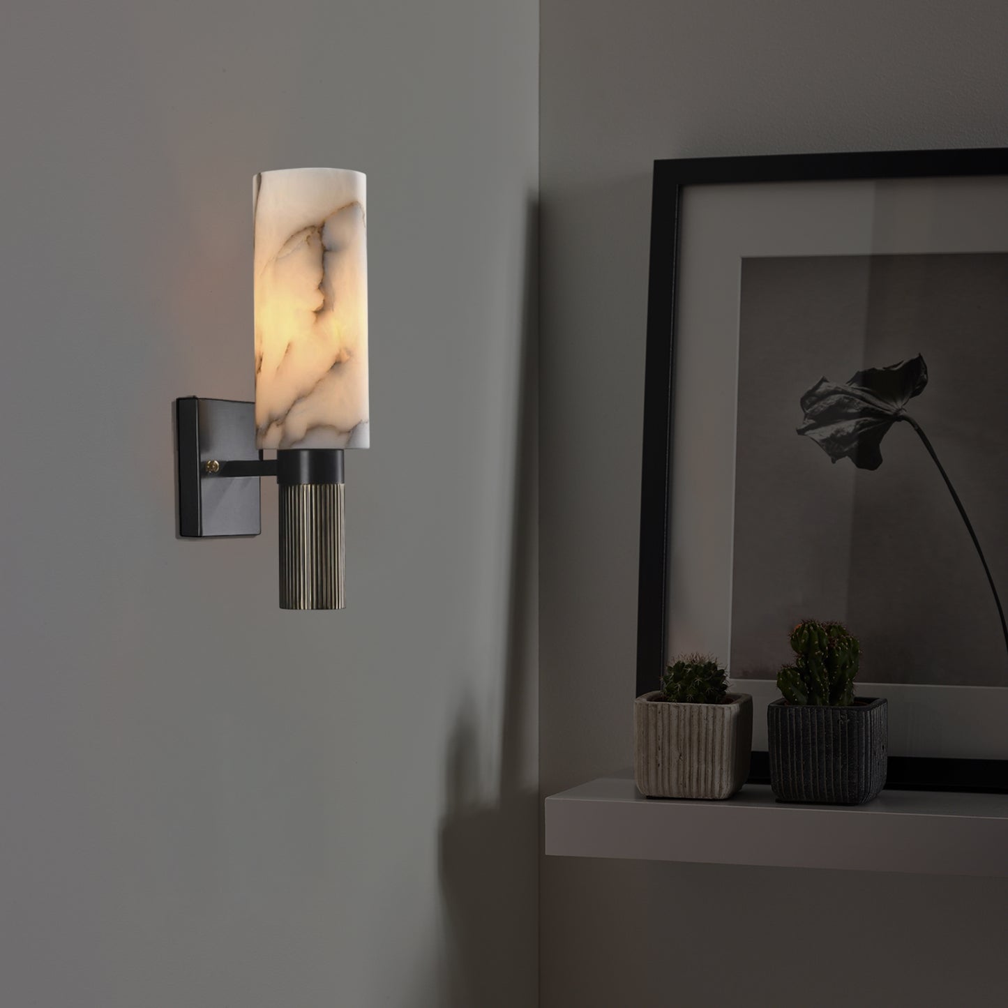 Torch Alabaster Wall Lamp