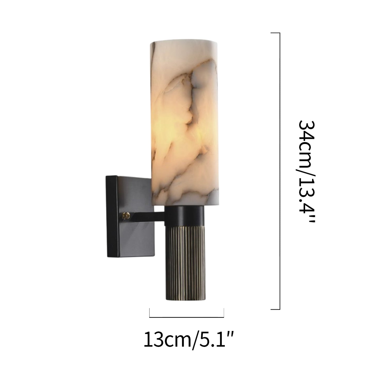 Torch Alabaster Wall Lamp