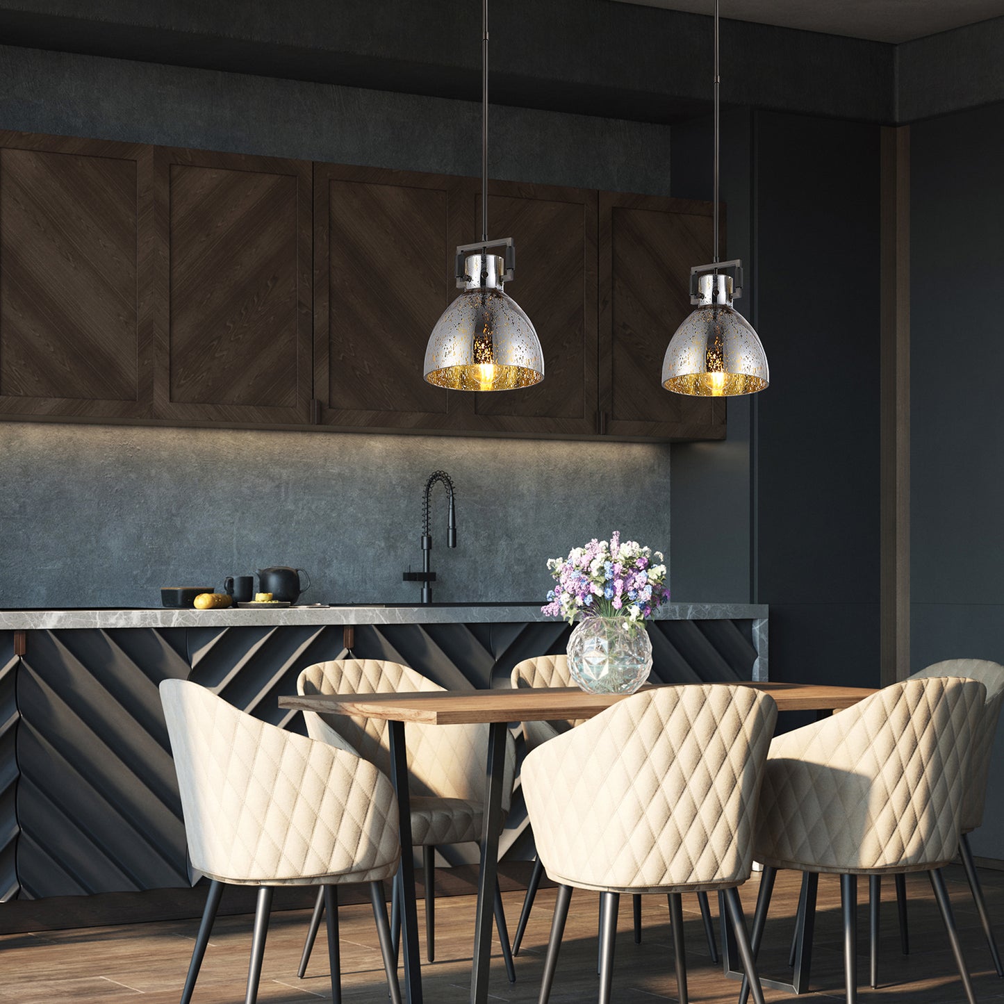 Cloche Glass Pendant Lamp